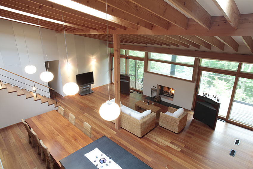 箱根森の別邸リビング