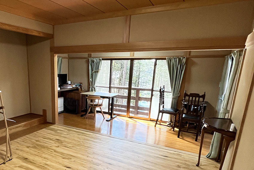 軽井沢 千ヶ滝山荘 リビング